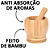 Socador De Alho Madeira Pilão De Bambu Pilao Amassador De tempero Machucador ervas Grãos Cozinha - Imagem 7