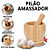 Socador De Alho Madeira Pilão De Bambu Pilao Amassador De tempero Machucador ervas Grãos Cozinha - Imagem 1