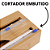 Porta Papel Alumínio E Filme Cortador De Plástico Pvc Suporte Rolos Cozinha Organizador Bambu - Imagem 7