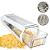 Ralador De Queijo Manual Com Dispenser Inox Fatiador Cortador Legumes Multiuso Reservatório Queijos - Imagem 1