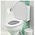 Tampa Vaso Sanitario Almofadada Universal Assento Oval Branca Banheiro - Imagem 6
