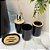 Kit Banheiro Acessórios Lavabo Bambu 6 Peças Lixeira Escova Sanitária Porta Escovas Saboneteira Conjunto Design Moderno - Imagem 6