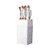 Kit De Faca De Cozinha Com Cepo Jogo De Facas Com Suporte Antiaderente Conjunto 7 Peças Inox Marmorizadas Utensílios - Imagem 5