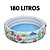 Piscina Infantil Inflável Bebe 3 Anéis 100/180 Litros Piscina Redonda Praia Criança Verão Água Bolinhas Colorida - Imagem 3