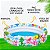 Piscina Infantil Inflável Bebe 3 Anéis 100/180 Litros Piscina Redonda Praia Criança Verão Água Bolinhas Colorida - Imagem 7