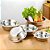 Bowl Inox Fundo Tigela De Salada Grande Bacia De Cozinha Conjunto Tijela Tijelas Aço Saladeira Casa - Imagem 2