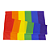 Bandeira LGBT Grande Bandeiras LGBT+ Acessórios Carnaval Fantasia Capa Arco Iris Colorida - Imagem 8