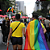 Bandeira LGBT Grande Bandeiras LGBT+ Acessórios Carnaval Fantasia Capa Arco Iris Colorida - Imagem 7