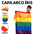 Bandeira LGBT Grande Bandeiras LGBT+ Acessórios Carnaval Fantasia Capa Arco Iris Colorida - Imagem 1