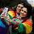 Bandeira LGBT Grande Bandeiras LGBT+ Acessórios Carnaval Fantasia Capa Arco Iris Colorida - Imagem 6