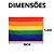 Bandeira LGBT Grande Bandeiras LGBT+ Acessórios Carnaval Fantasia Capa Arco Iris Colorida - Imagem 9