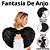 Asas De Anjo Preta Fantasia Carnaval Anjinho Fantasias Femininas Acessórios Carnavalesco Asa - Imagem 2