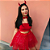 Fantasia Carnaval Feminina Diabinho Tiara Diabinha Vermelha Gravata Borboleta Fantasias Femininas - Imagem 6