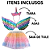 Fantasia Carnaval Unicórnio Asa De Fada Infantil Fantasias Infantis Tiara Unicornio Acessórios Arco - Imagem 3