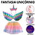 Fantasia Carnaval Unicórnio Asa De Fada Infantil Fantasias Infantis Tiara Unicornio Acessórios Arco - Imagem 1
