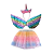 Fantasia Carnaval Unicórnio Asa De Fada Infantil Fantasias Infantis Tiara Unicornio Acessórios Arco - Imagem 10