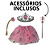 Fantasia Carnaval Feminina Princesa Tiara Infantil Coroa Fantasias Infantis Presilha De Cabelo - Imagem 2