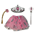 Fantasia Carnaval Feminina Princesa Tiara Infantil Coroa Fantasias Infantis Presilha De Cabelo - Imagem 8