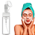 Frasco Pump Espumador Com Escova Esfoliante Espuma Escovinha Limpeza Facial Rosto Skin Care Viagem - Imagem 1
