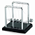 Pêndulo De Newton Grande Pendulo De Mesa Balance Ball De Metal Decoração Enfeite Escritório - Imagem 1