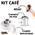 Kit Coador De Café Descartável + Jarra Cremeira De Inox 350ml + Mini Misturador Elétrico - Imagem 1