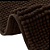 Kit 4 Tapetes Marrom Antiderrapante Macio Absorvente Microfibra Bolinha - Imagem 13