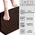 Kit 4 Tapetes Marrom Antiderrapante Macio Absorvente Microfibra Bolinha - Imagem 8