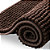 Kit 4 Tapetes Marrom Antiderrapante Macio Absorvente Microfibra Bolinha - Imagem 5