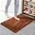 Kit 4 Tapetes Marrom Antiderrapante Macio Absorvente Microfibra Bolinha - Imagem 3