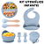 Kit Alimentação Bebê 8 Peças Prato Infantil Com Divisória - Imagem 1