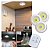 Kit 3 Luminárias LED Spot Sem Fio com Controle Remoto Luz Branca - Imagem 3