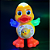 Patinho Dançante Bebê Pato Dançarino Musical Brinquedo Para Bebe Colorido Brinquedos Infantil - Imagem 6