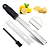 Ralador Zester Inox Multifuncional Microplane Cozinha Alho Limão Queijo Chocolate Frutas - Imagem 8