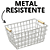 Cesto Organizador Aramado Cesta De Metal Multiuso Cozinha Banheiro Casa - Imagem 6