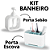 Kit Porta Escova De Dente Com Organizador E Porta Detergente Dispenser De Sabão Líquido Para Cozinha E Banheiro - Imagem 2