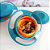 Kit Alimentação Infantil Prato Giratório 360 Graus Colher E Garfo Termossensível Silicone Para Bebe Criança - Imagem 7