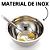 Batedor Manual Fue Inox Fouet Confeitaria Bowl Inox Tigela De Cozinha Saladeira Tijela Aço Reforçado - Imagem 5