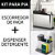 Kit Organizador Inox Para Pia Porta Detergente Sabão Esponja Porta Facas Escorredor Talheres Cozinha Suporte Louça - Imagem 1