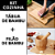 Kit Tábua De Corte Bambu Com Alça Tábua De Carne Socador De Alho Madeira Cozinha - Imagem 1