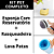 Kit Pet Higiene Escova Tira Pelo Copo Lava Pata e Esponja Silicone Massageadora - Imagem 1