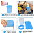 Kit Pet Higiene Escova Tira Pelo Copo Lava Pata e Esponja Silicone Massageadora - Imagem 5