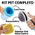 Kit Pet Higiene Escova Tira Pelo Copo Lava Pata e Esponja Silicone Massageadora - Imagem 2