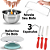 Kit Confeiteiro Espátulas Inox Cortador de Bolo Bowl Inox Bailarina Giratória 30cm Para Confeitaria - Imagem 2