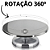 Kit Confeiteiro Espátulas Inox Cortador de Bolo Bowl Inox Bailarina Giratória 30cm Para Confeitaria - Imagem 3