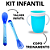 Kit Copo de Transição com Alça + Colher e Garfo de Silicone para Bebê - Imagem 1
