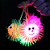 Mamona Maluca Com Luz Brinquedo Anti Stress Led Puff Ball Bolinha Para Bebe Infantil Colorida - Imagem 4