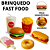 Kit Comidinha Infantil Comida De Brinquedo Fast Food Kit De Cozinha Brinquedos Batata Hambúrguer - Imagem 1