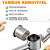 Espremedor De Alho Aço Inox Manual Com Tambor Removível Reforçado - Imagem 4