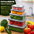 Kit 4 Potes Herméticos Plástico Multiuso Tampa Vedação Alimentos - Imagem 6
