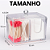 Porta Cotonete e Algodao Acrílico Organizador Para Algodão Com Tampa Transparente - Imagem 9